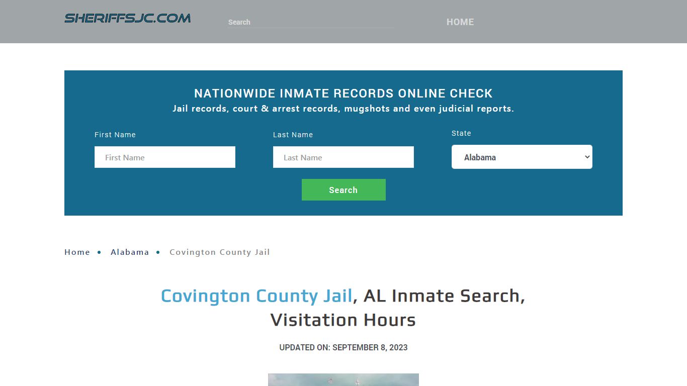 Covington County Jail, AL Inmate Search, Visitation Hours